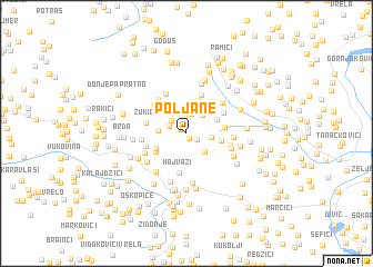 map of Poljane