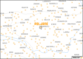 map of Poljane