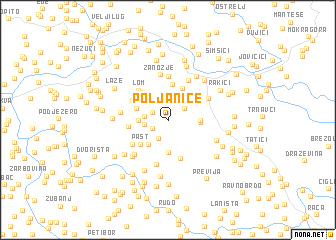 map of Poljanice