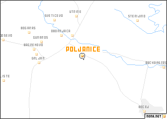map of Poljanice
