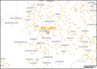 map of Poljani