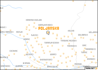 map of Poljanska