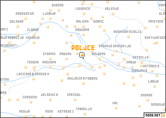map of Poljče