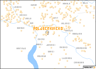 map of Polje Crkvičko