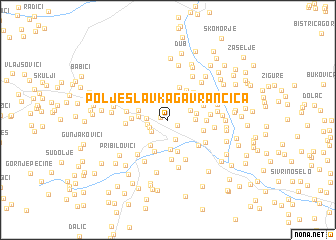 map of Polje Slavka Gavrančića