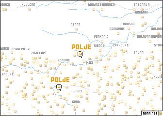 map of Polje