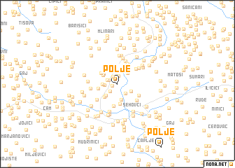 map of Polje