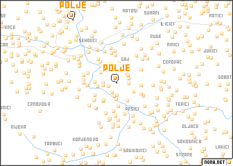 map of Polje