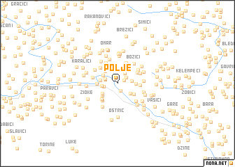 map of Polje