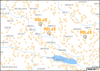 map of Polje