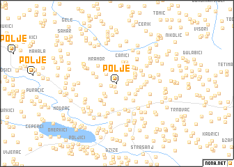 map of Polje