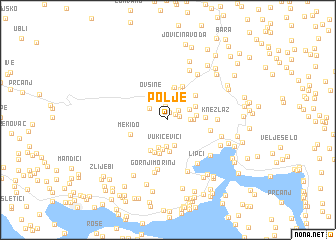 map of Polje