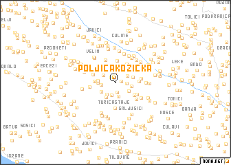 map of Poljica Kozička