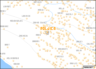 map of Poljica