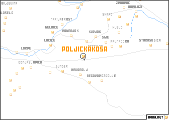 map of Poljička Kosa