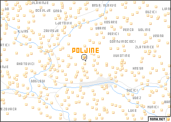 map of Poljine