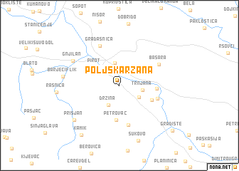 map of Poljska Ržana