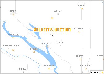 map of Polk City Junction