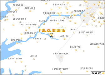 map of Polk Landing