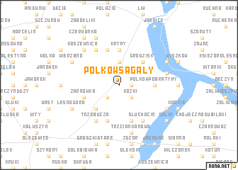 map of Polków Sagały