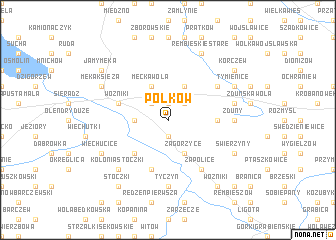 map of Polków