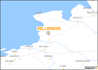 map of Pöllänperä