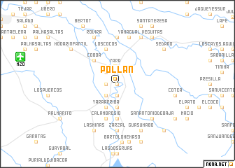 map of Pollán