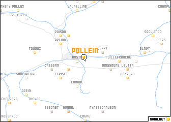 map of Pollein