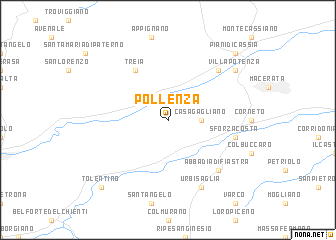 map of Pollenza