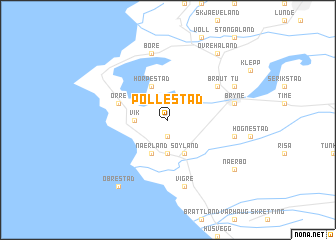 map of Pollestad