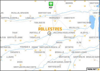 map of Pollestres