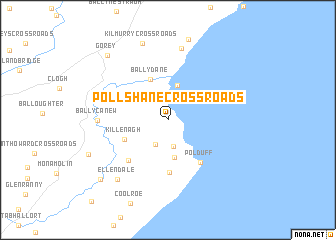 map of Pollshane Cross Roads