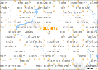 map of Pöllwitz