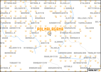 map of Polmalagama