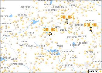 map of Pŏl-mal