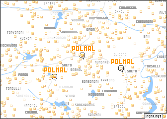 map of Pŏl-mal