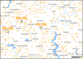 map of Pŏlmal