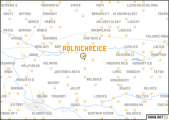 map of Polní Chrčice