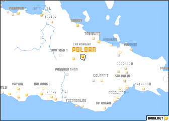 map of Poloan