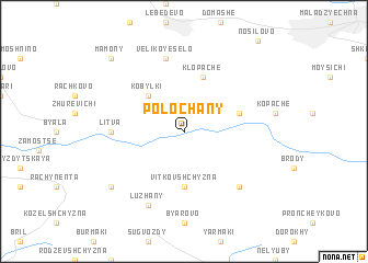 map of Polochany