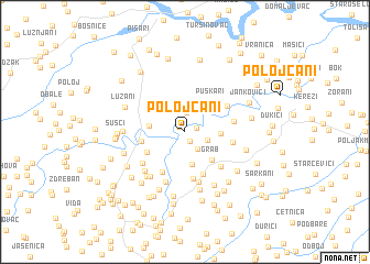 map of Polojčani