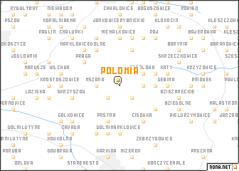 map of Połomia