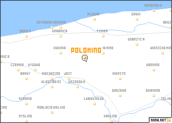 map of Połomino