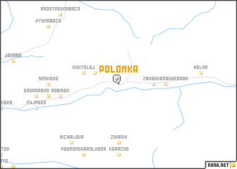 map of Polomka