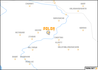 map of Polom