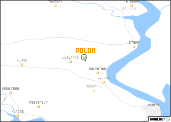 map of Polom