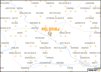 map of Połoniaj