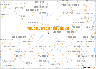 map of Polonje Tomaševečko