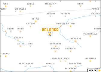 map of Polonka