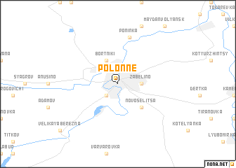 map of Polonne